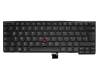 Keyboard DE (german) black/black matte with backlight and mouse-stick suitable for Lenovo ThinkPad T450s (20BX/20BW)