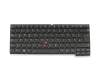 Keyboard DE (german) black/black matte with backlight original suitable for Lenovo ThinkPad 13 (20J2/20J1)