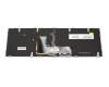 Keyboard DE (german) black/black matte with backlight original suitable for Schenker SSL15E19