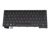 Keyboard DE (german) black/black matte with mouse-stick original suitable for Lenovo ThinkPad L13 2-in-1 Gen 5 (21LM/21LN)