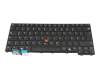 Keyboard DE (german) black/black matte with mouse-stick original suitable for Lenovo ThinkPad L14 Gen 6 (21SE)