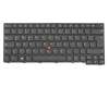 Keyboard DE (german) black/black matte with mouse-stick suitable for Lenovo ThinkPad E475 (20H4)