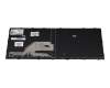 Keyboard DE (german) black/black matte without numpad original suitable for HP 17-ak000