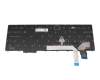 Keyboard DE (german) black/black original suitable for Lenovo ThinkPad P16s Gen 2 (21HK/21HL)