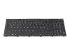 Keyboard DE (german) black/black with backlight RGB original suitable for Clevo NJ7x