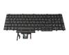 Keyboard DE (german) black/black with backlight and mouse-stick original suitable for Dell Precision 15 (3541)