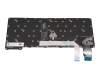 Keyboard DE (german) black/black with backlight and mouse-stick original suitable for Lenovo ThinkPad X13 Gen 2 (20WK/20WL)