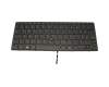 Keyboard DE (german) black/black with backlight and mouse-stick suitable for Toshiba Portege X30-D