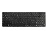 Keyboard DE (german) black/black with backlight original suitable for Asus K52F