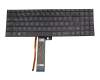 Keyboard DE (german) black/black with backlight original suitable for Medion Erazer Beast X25 (GM7ZG8P)
