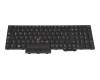 Keyboard DE (german) black/black with mouse-stick original suitable for Lenovo ThinkPad L15 Gen 1 (20U3/20U4)