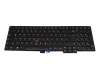 Keyboard DE (german) black/black with mouse-stick suitable for Lenovo ThinkPad W550s (20E2/20E1)