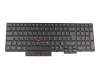 Keyboard DE (german) black/black with mouse-stick without backlight original suitable for Lenovo ThinkPad E585 (20KV)