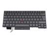 Keyboard DE (german) black/grey with backlight and mouse-stick original suitable for Lenovo ThinkPad P14s Gen 2 (20VX/20VY)