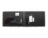 Keyboard DE (german) black/silver matt with backlight and mouse-stick original suitable for HP ProBook 650 G3