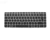 Keyboard DE (german) black/silver matt with mouse-stick original suitable for HP Pavilion 15-cc500