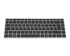 Keyboard DE (german) black/silver original suitable for HP ProBook 645 G4