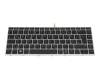 Keyboard DE (german) black/silver with backlight original suitable for HP ProBook 645 G4