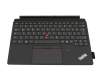 Keyboard DE (german) black with backlight and mouse-stick original suitable for Lenovo ThinkPad X12 Detachable Gen 2 (21LK/21LL)