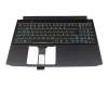 Keyboard DE (german) black with backlight original suitable for Acer Predator Triton 300 (PT315-51)