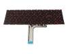 Keyboard DE (german) black with backlight original suitable for MSI GL75 9SD/9SDK/9SE/9SEK (MS-17E5)