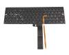 Keyboard DE (german) black with backlight original suitable for Medion Erazer Beast X30 (GM7AG7P)