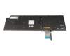 Keyboard DE (german) grey/black with backlight suitable for Dell Precision 17 (7750)