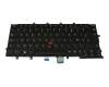 Keyboard FR (french) black/black with mouse-stick original suitable for Lenovo ThinkPad A275 (20KC/20KD)