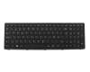 Keyboard NO (norwegian) black/black matte original suitable for Lenovo G505s (80AM)