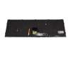 Keyboard US (english) black/black with backlight original suitable for Medion Erazer P17815