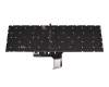 Keyboard US (english) black with backlight original suitable for MSI GL75 10SER/10SEK (MS-17E7)