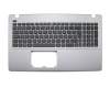 Keyboard incl. topcase BE (belgian) black/grey original suitable for Asus F550CA