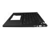 Keyboard incl. topcase CH (swiss) black/black with backlight original suitable for Acer TravelMate P6 (TMP614-73)