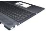 Keyboard incl. topcase DE (german) anthracite/anthracite with backlight original suitable for HP Pavilion 15-cs2500