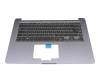 Keyboard incl. topcase DE (german) black/anthracite original suitable for Asus X510UN