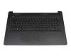 Keyboard incl. topcase DE (german) black/black (PTP/DVD) suitable for HP 17-ca1000