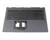 Keyboard incl. topcase DE (german) black/black original suitable for Acer Aspire 5 (A515-56)