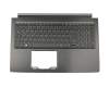 Keyboard incl. topcase DE (german) black/black original suitable for Acer Aspire 7 (A715-71)