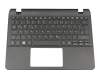 Keyboard incl. topcase DE (german) black/black original suitable for Acer TravelMate B1 (B116-MP)