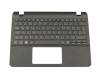 Keyboard incl. topcase DE (german) black/black original suitable for Acer TravelMate B1 (TMB116-M)