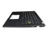 Keyboard incl. topcase DE (german) black/black original suitable for Asus E410MA