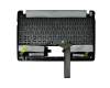 Keyboard incl. topcase DE (german) black/black original suitable for Asus F102BA