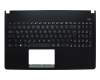 Keyboard incl. topcase DE (german) black/black original suitable for Asus X501A
