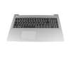 Keyboard incl. topcase DE (german) black/black original suitable for Lenovo IdeaPad 510-15ISK (80SR)