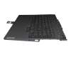 Keyboard incl. topcase DE (german) black/black original suitable for Lenovo Legion 5-15ACH6H (82JU)