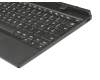 Keyboard incl. topcase DE (german) black/black original suitable for Lenovo Tablet 10 (20L3)