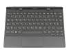 Keyboard incl. topcase DE (german) black/black original suitable for Lenovo Tablet 10 (20L4)
