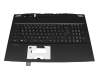 Keyboard incl. topcase DE (german) black/black original suitable for MSI GP76 11UH/11UG/11UE (MS-17K3)