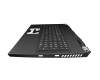 Keyboard incl. topcase DE (german) black/black original suitable for MSI GP76 11UH/11UG/11UE (MS-17K3)