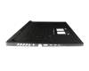 Keyboard incl. topcase DE (german) black/black/transparent/grey with backlight original suitable for Asus G834JZR